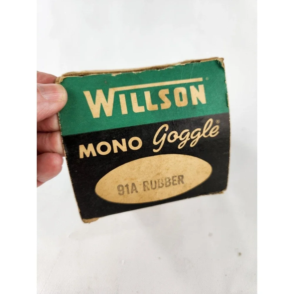 Vintage Green WILLSON Monogoggle Personal Safety‎ Eye Protection Laboratory Safe